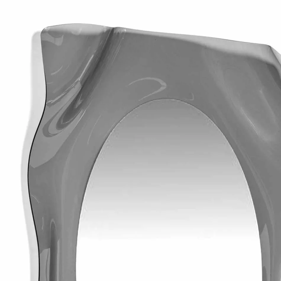 Espelho de parede contemporânea diva Smoke feito na Itália Viadurini