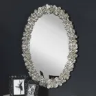 Espelho de parede moderno em madeira de abeto, completamente artesanal na Itália, Filippo Viadurini