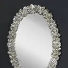 Espelho de parede moderno em madeira de abeto, completamente artesanal na Itália, Filippo Viadurini