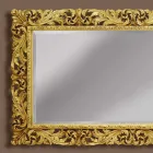 Espelho de parede de madeira com linhas modernas, feito à mão na Itália, Alex Viadurini