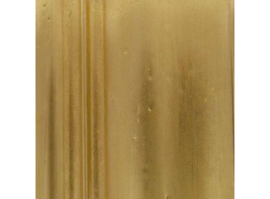 Espelho de parede feito à mão de ouro / prata, produzido na Itália, Stefania Viadurini
