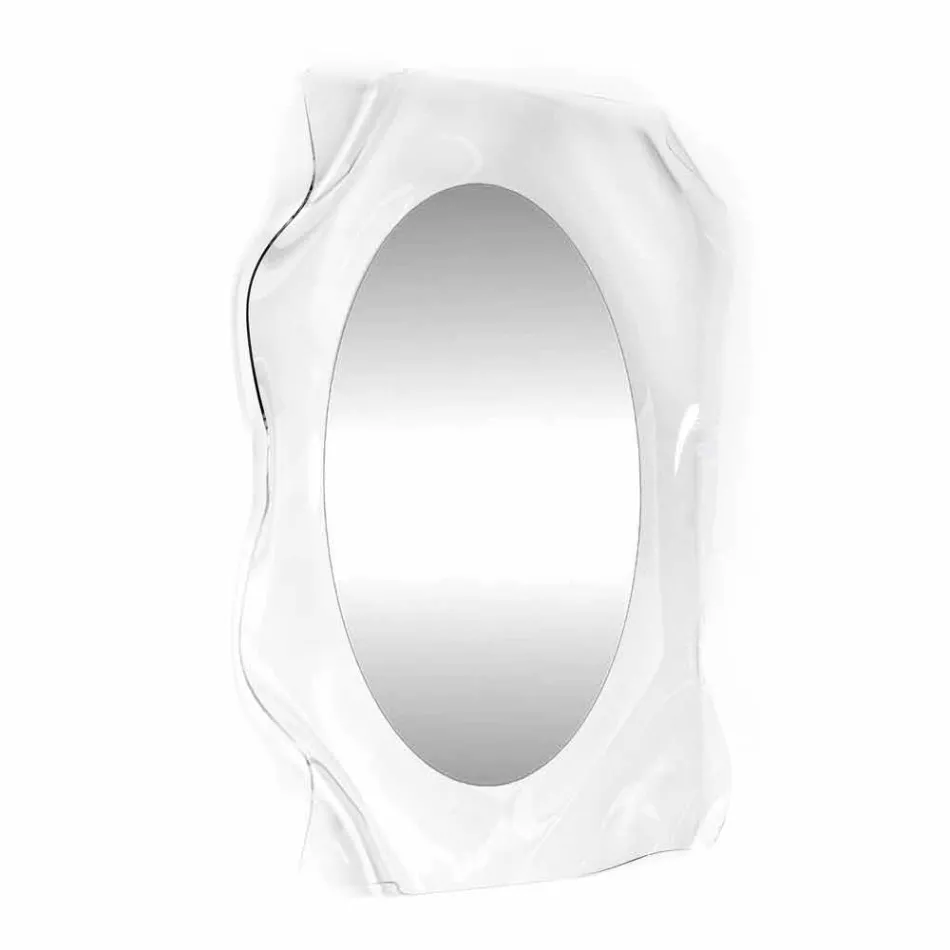 Espelho de parede transparente diva design moderno, feito na Itália Viadurini