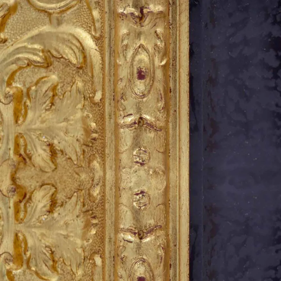 Espelho de parede retangular de madeira, produzido na Itália, Raffaello Viadurini