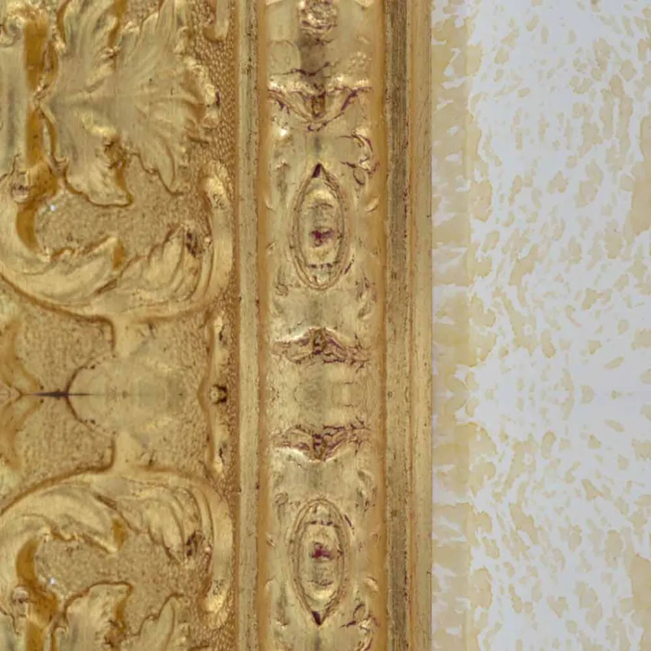 Espelho de parede retangular de madeira, produzido na Itália, Raffaello Viadurini