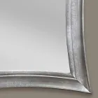 Espelho de parede feito à mão retangular de madeira Sandro, produzido na Itália Viadurini