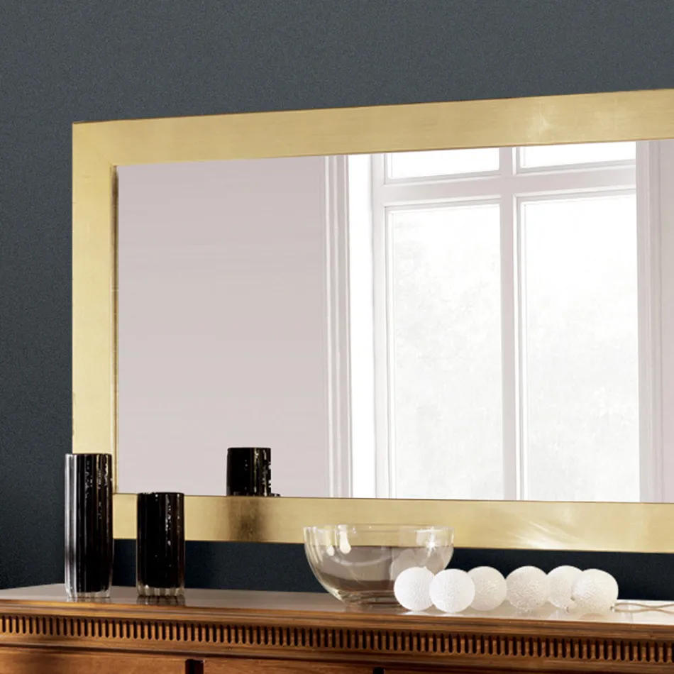 Espelho com Moldura em Diferentes Acabamentos Fabricado na Itália - Belenus Viadurini