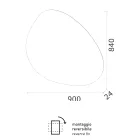 Espelho com Retroiluminação LED Reversível Made in Italy - Talk Viadurini