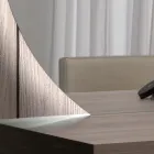 Espelho com retroiluminação LED apenas no lado circular Fabricado na Itália - Make Viadurini