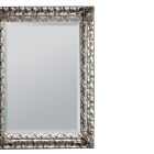 Espelho com espelho de chão e moldura em folha de prata Made in Italy - Roua Viadurini