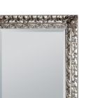 Espelho com espelho de chão e moldura em folha de prata Made in Italy - Roua Viadurini