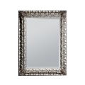 Espelho com espelho de chão e moldura em folha de prata Made in Italy - Roua