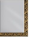 Espelho com Espelho de Chão e Moldura em Folha de Ouro Fabricado na Itália - Tane Viadurini