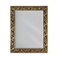 Espelho com Espelho de Chão e Moldura em Folha de Ouro Fabricado na Itália - Tane