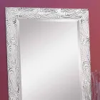 Espelho de parede em ouro, branco e prata em madeira, Eugenio, produzido na Itália Viadurini