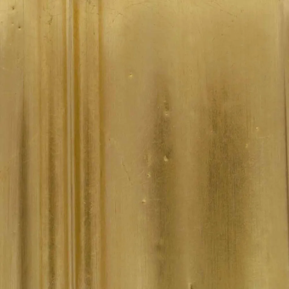 Espelho de parede oval feito à mão de prata / ouro, produzido na Itália, Giorgio Viadurini