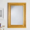Espelho de parede design com moldura de madeira Viva, 96x132 cm
