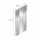 Espelho de parede de metal e vidro com design moderno fabricado na Itália - Pallino Viadurini