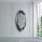 Espelho de parede de cristal fabricado na Itália - Pescara Viadurini