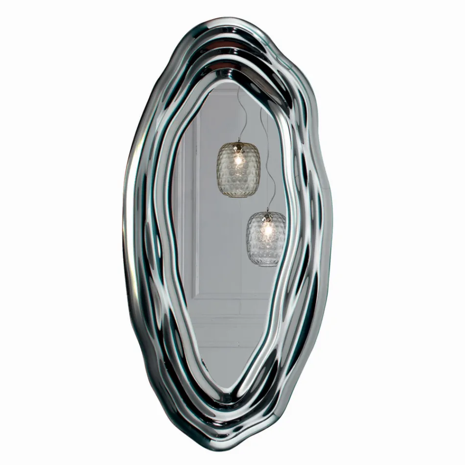 Espelho de parede de cristal fabricado na Itália - Pescara Viadurini