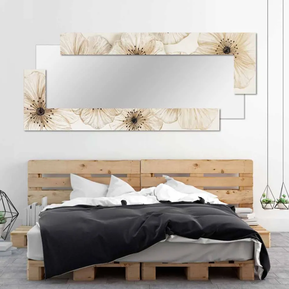 Espelho de parede moderno em resina produzida na Itália Sacile Viadurini