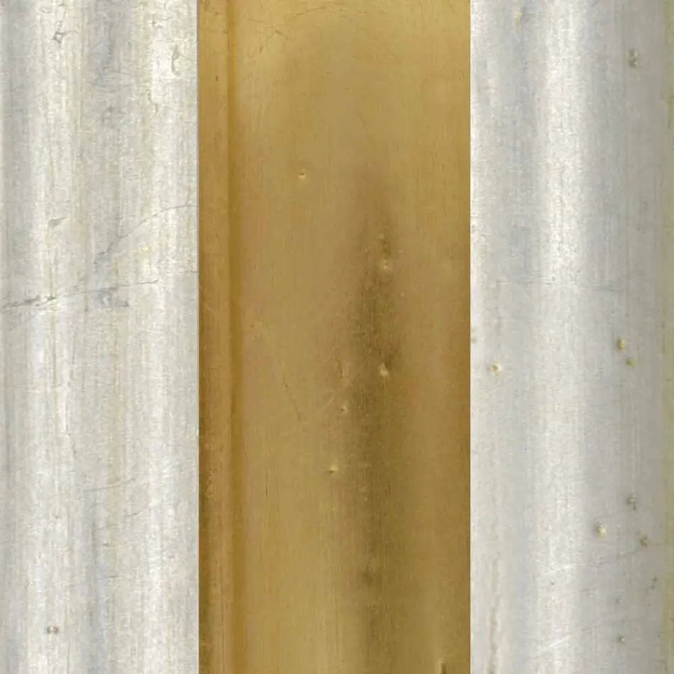 Espelho de assoalho de madeira Ayous com pedestal, produzido na Itália, Jonni Viadurini