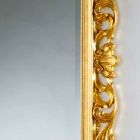 Espelho de piso / parede de design com acabamento em folha de ouro Mata Viadurini
