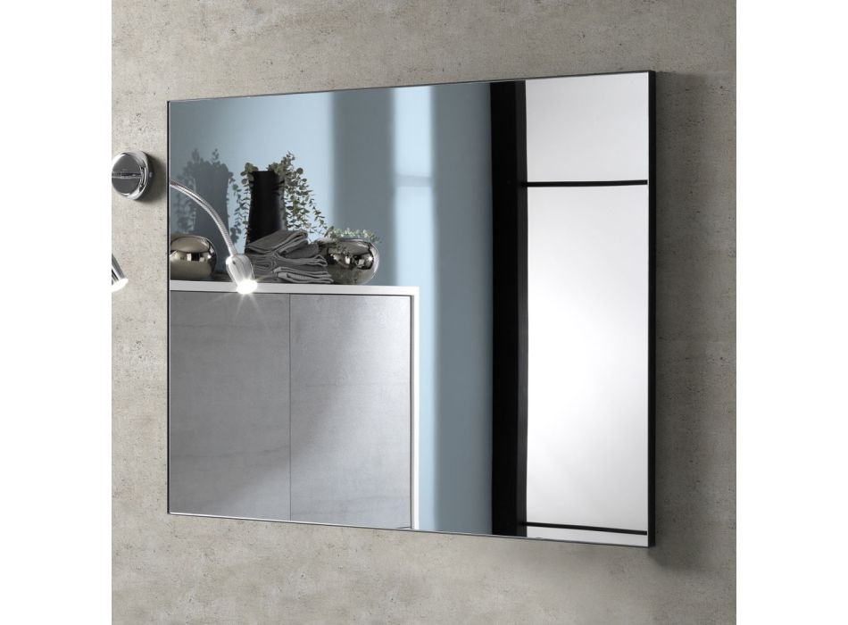 Espelho de Arame Polido com Moldura Coberta Fabricado na Itália - Quer Viadurini