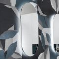 Espelho de fio polido de formato irregular retroiluminado fabricado na Itália - estudo