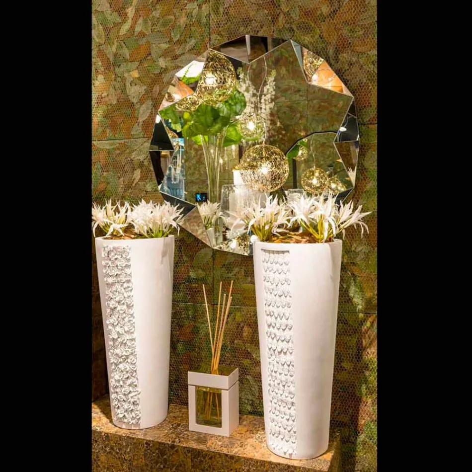 Espelho parede moderna pelo design tridimensional Diamond Viadurini