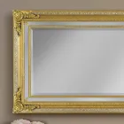 Espelho de parede de madeira moderna feito à mão ayous, feito na Itália, Carlo Viadurini