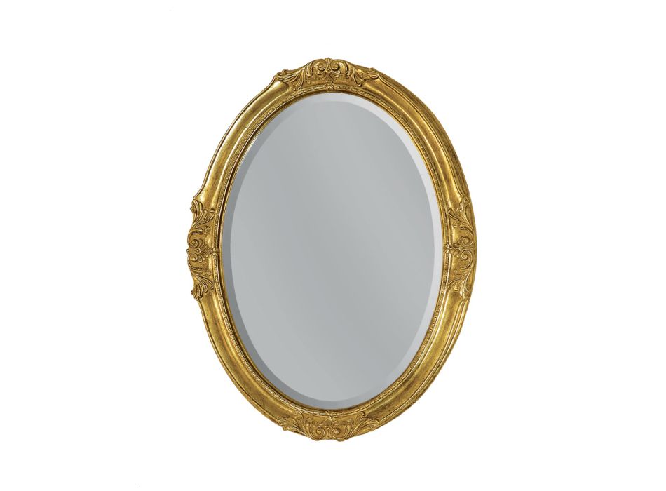 Espelho Oval com Espelho de Chão Fabricado na Itália - Avus Viadurini