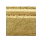 Espelho Retangular em Folha de Ouro com Espelho Chão Made in Italy - Pele Viadurini