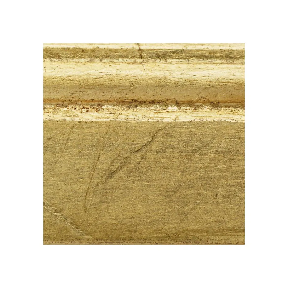 Espelho Retangular em Folha de Ouro e Espelho Chão Made in Italy - Rangi Viadurini