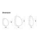 Espelho com formato especial e detalhe em vidro marmorizado, fabricado na Itália - Amata Viadurini