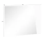 Espelho de parede com design italiano de madeira ardósia branca brilhante - Joris Viadurini