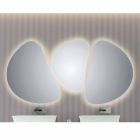 Espelho para casa de banho com luz de fundo LED Pirro Viadurini