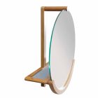 Espelho de parede do banheiro de design com moldura de bambu Gorizia Viadurini
