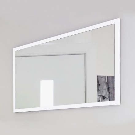 Espelho Retangular de Parede com Moldura Branca ou Antracite - Emanuelito Viadurini