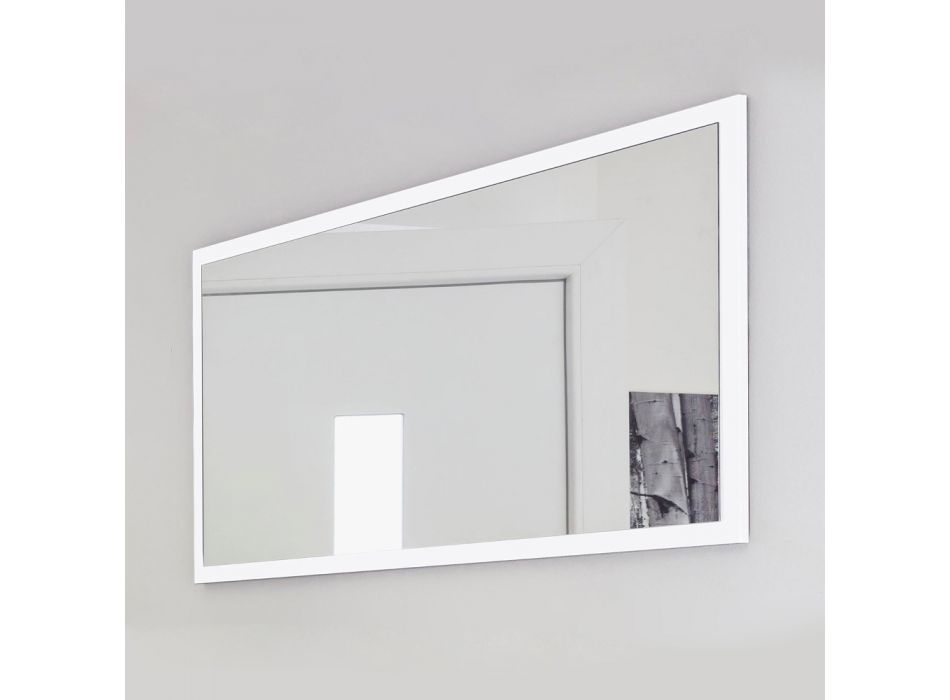 Espelho Retangular de Parede com Moldura Branca ou Antracite - Emanuelito Viadurini