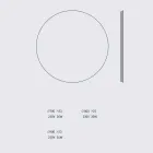 Espelho redondo retroiluminado com LED Made in Italy - Ronda Viadurini