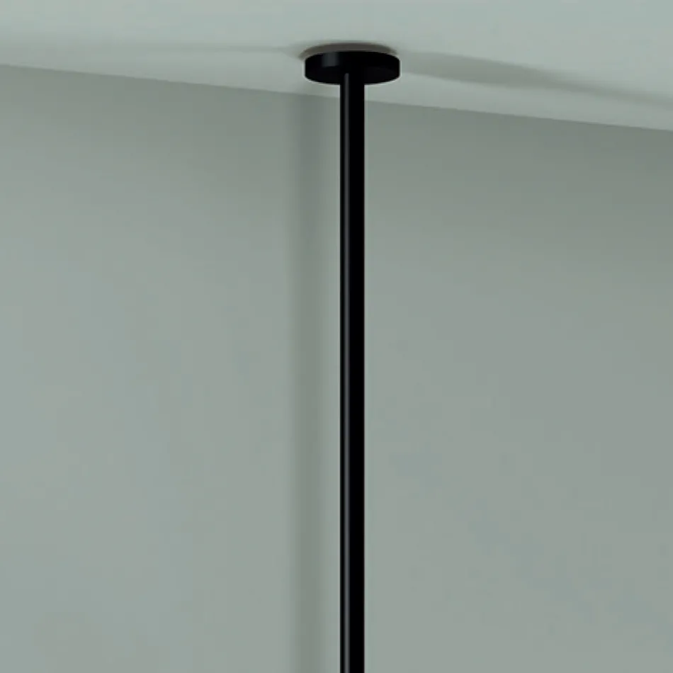 Espelho suspenso de metal com luz opcional Made in Italy - Amadeus Viadurini