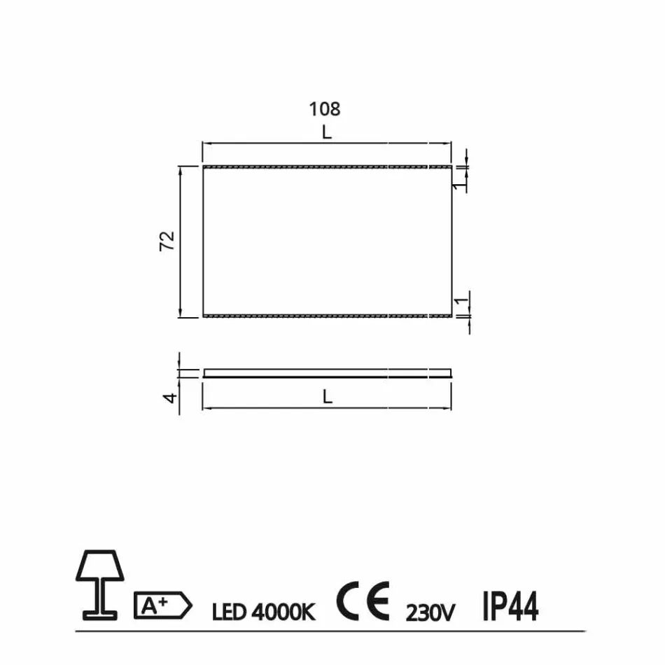 Espelho de casa de banho com luz de design moderno LED com bordas de cetim Veva Viadurini