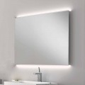 Veva LED espelho do banheiro com bordas foscas, design moderno