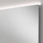 Espelho de casa de banho com luz de design moderno LED com bordas de cetim Veva Viadurini