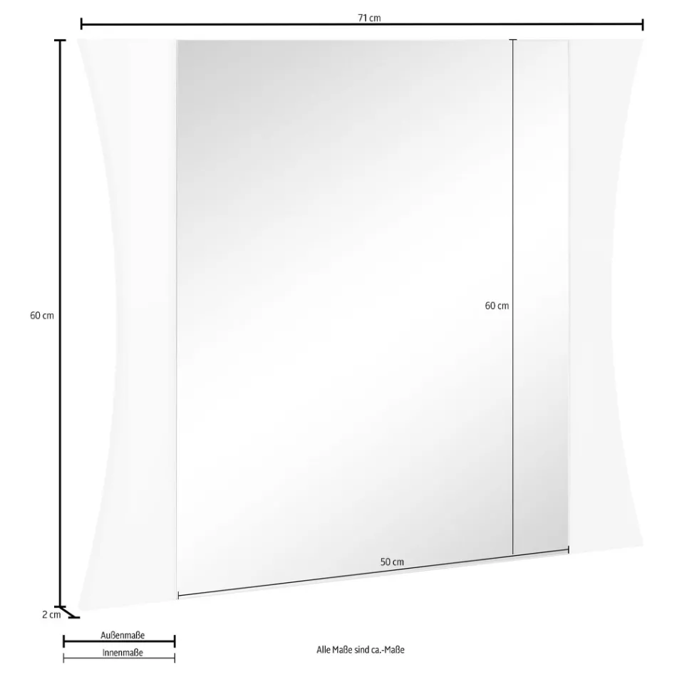 Quarto Espelho ou Parede de Entrada em Arco Design 2 Tamanhos - Sabine Viadurini
