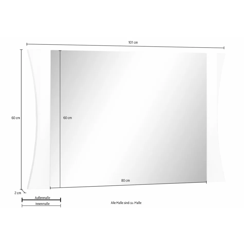Quarto Espelho ou Parede de Entrada em Arco Design 2 Tamanhos - Sabine Viadurini