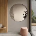 Espelho circular em dois tamanhos e duas cores, fabricado na Itália - Auren Viadurini