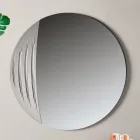 Espelho circular em dois tamanhos e duas cores, fabricado na Itália - Auren Viadurini