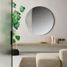 Espelho circular em dois tamanhos e duas cores, fabricado na Itália - Auren Viadurini