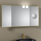 Espelho com 2 faces móveis e espelho de ampliação Made in Italy - Nelson Viadurini